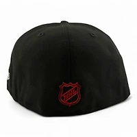 Vegas Golden Knights Black and Gold Est. 2017 Patch Red UV NHL New Era 59FIFTY Fitted Hat