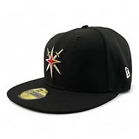 Vegas Golden Knights Black and Gold Est. 2017 Patch Red UV NHL New Era 59FIFTY Fitted Hat
