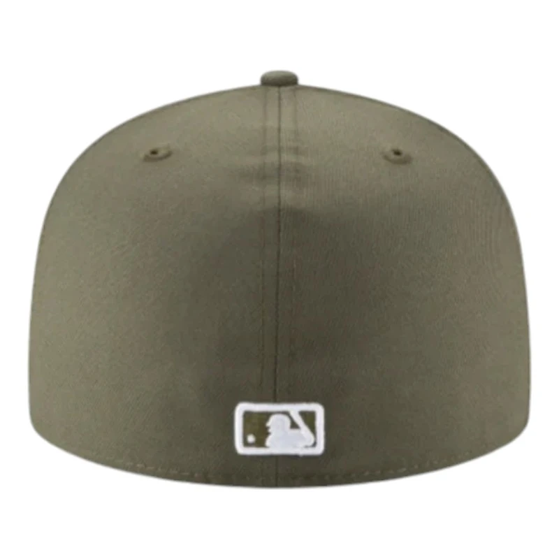 Los Angeles Dodgers Olive 2024 WS Champs Patch Gray UV New Era 59FIFTY Fitted Hat