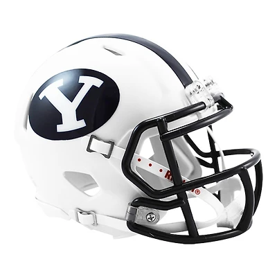 BYU Cougars White and Navy Riddell Speed Mini Helmet
