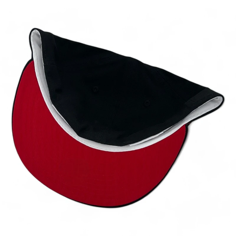 San Francisco Giants Black and White Side Batty Patch Red UV New Era 59FIFTY Fitted Hat