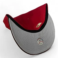 Baltimore Orioles Scarlet and Burnt Wood 50th Anni Patch Gray UV New Era 59FIFTY Fitted Hat