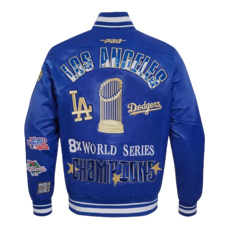 Los Angeles Dodgers Royal Blue 2024 World Series Pro Standard Rib Satin Jacket