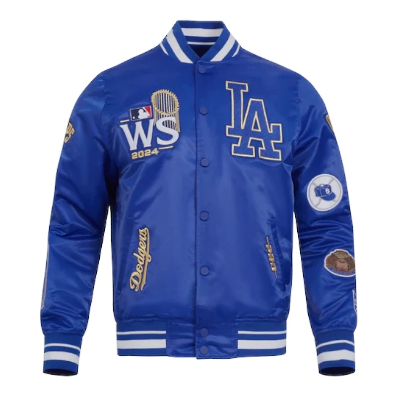 Los Angeles Dodgers Royal Blue 2024 World Series Pro Standard Rib Satin Jacket