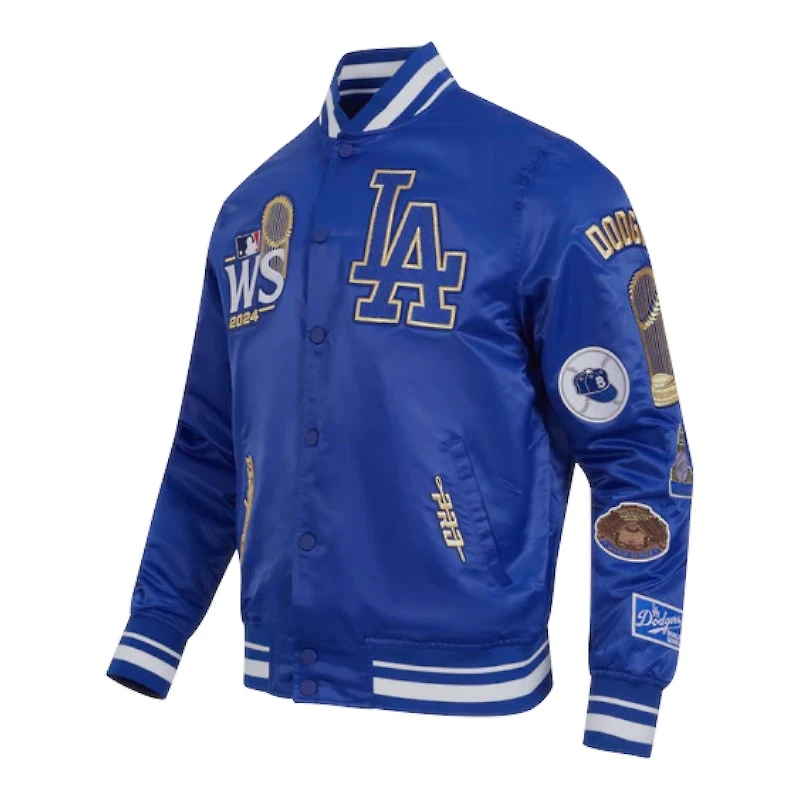 Los Angeles Dodgers Royal Blue 2024 World Series Pro Standard Rib Satin Jacket