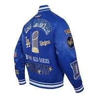 Los Angeles Dodgers Royal Blue 2024 World Series Pro Standard Rib Satin Jacket
