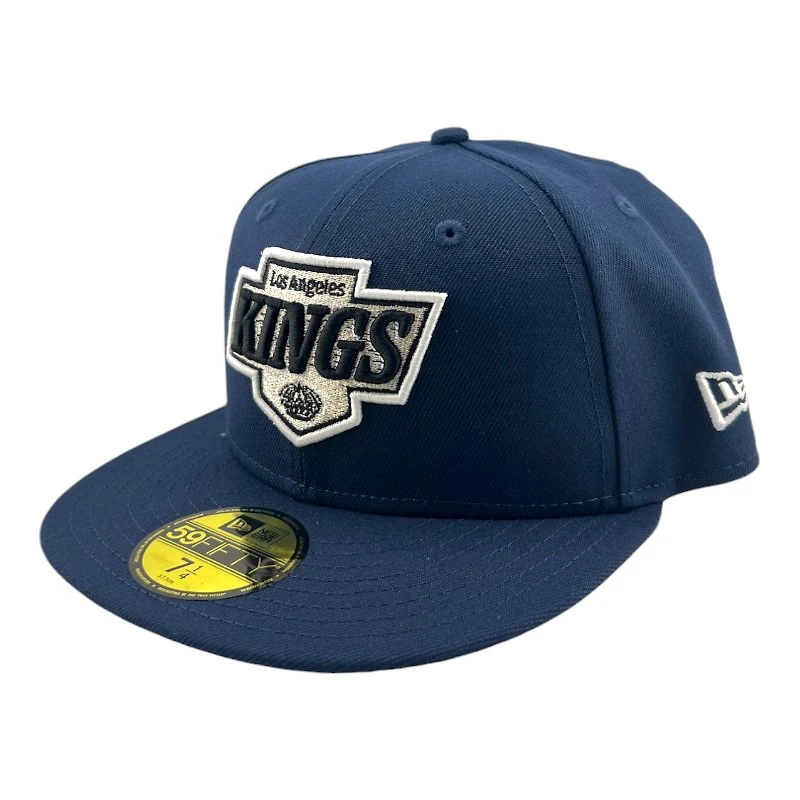 Los Angeles Kings Ocean Blue Basic with Green UV NHL New Era 59FIFTY Fitted Hat