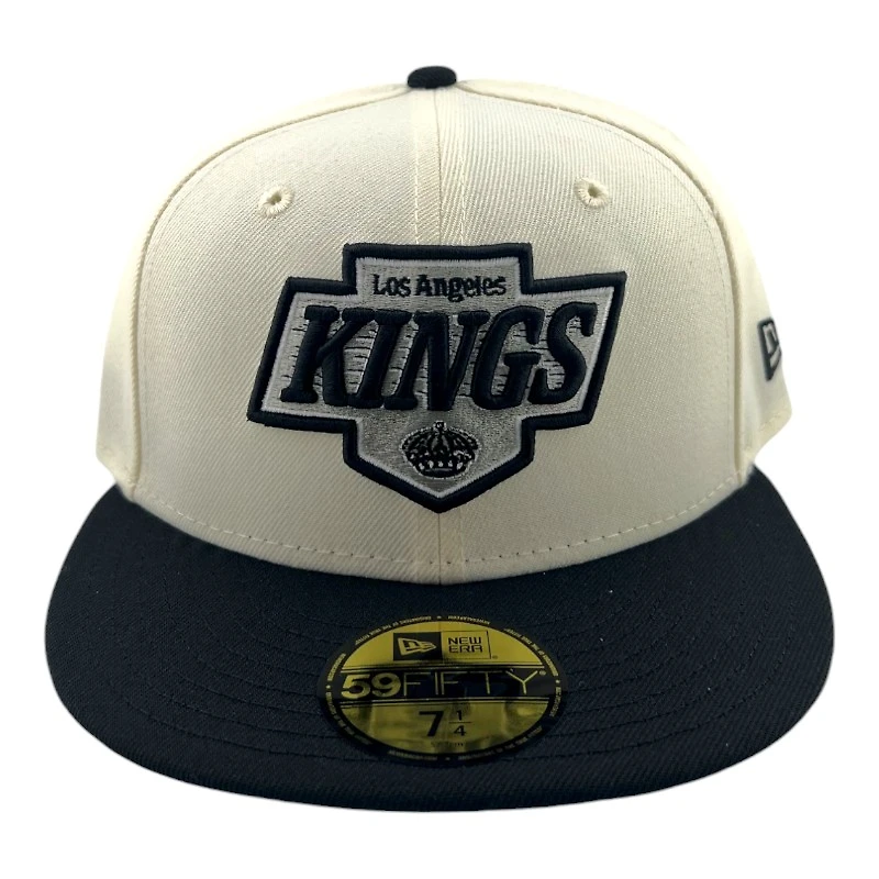 Los Angeles Kings Chrome and Black with Green UV NHL New Era 59FIFTY Fitted Hat