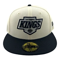 Los Angeles Kings Chrome and Black with Green UV NHL New Era 59FIFTY Fitted Hat