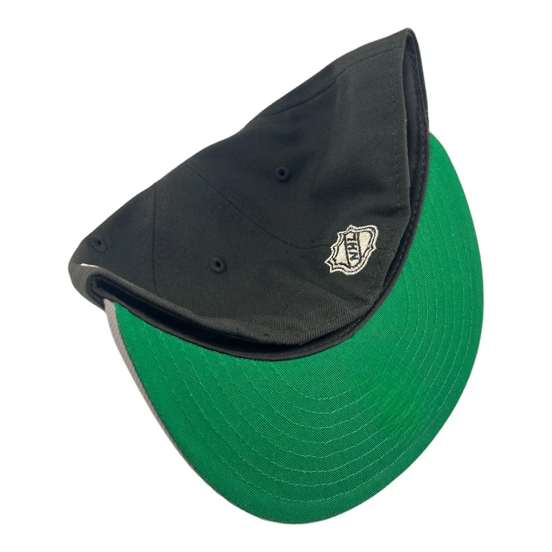 Los Angeles Kings Black and Gray 40th Anni Patch Green UV New Era 59FIFTY Fitted Hat