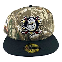 Anaheim Ducks Realtree and Black Est. 1993 Patch Red UV New Era 59FIFTY Fitted Hat