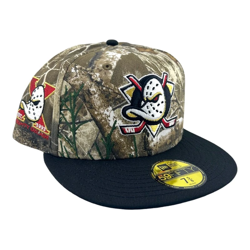 Anaheim Ducks Realtree and Black Est. 1993 Patch Red UV New Era 59FIFTY Fitted Hat
