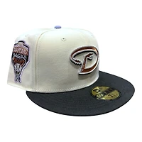 Arizona Diamondbacks Chrome and Black 1998 Inaugural Patch Grey UV New Era 59FIFTY Fitted Hat