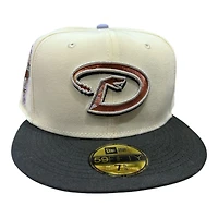 Arizona Diamondbacks Chrome and Black 1998 Inaugural Patch Grey UV New Era 59FIFTY Fitted Hat