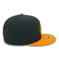 Boston Bruins Black and Yellow Gray UV New Era 59FIFTY Fitted Hat