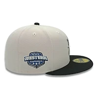 Vegas Golden Knights Stone and Black Western Conference Patch Gray UV New Era 59FIFTY Fitted Hat