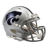 Kansas State Wildcats Silver Riddell Speed Mini Helmet
