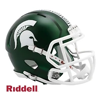 Michigan State Spartans Green Riddell Speed Mini Helmet