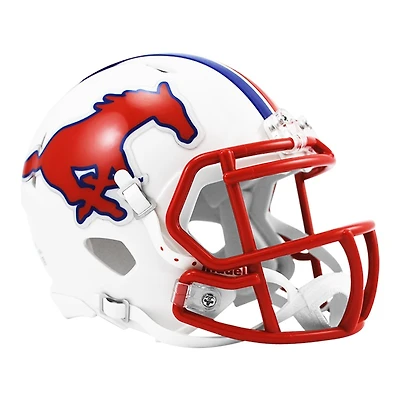 SMU Mustangs White Riddell Speed Mini Helmet