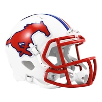 SMU Mustangs White Riddell Speed Mini Helmet
