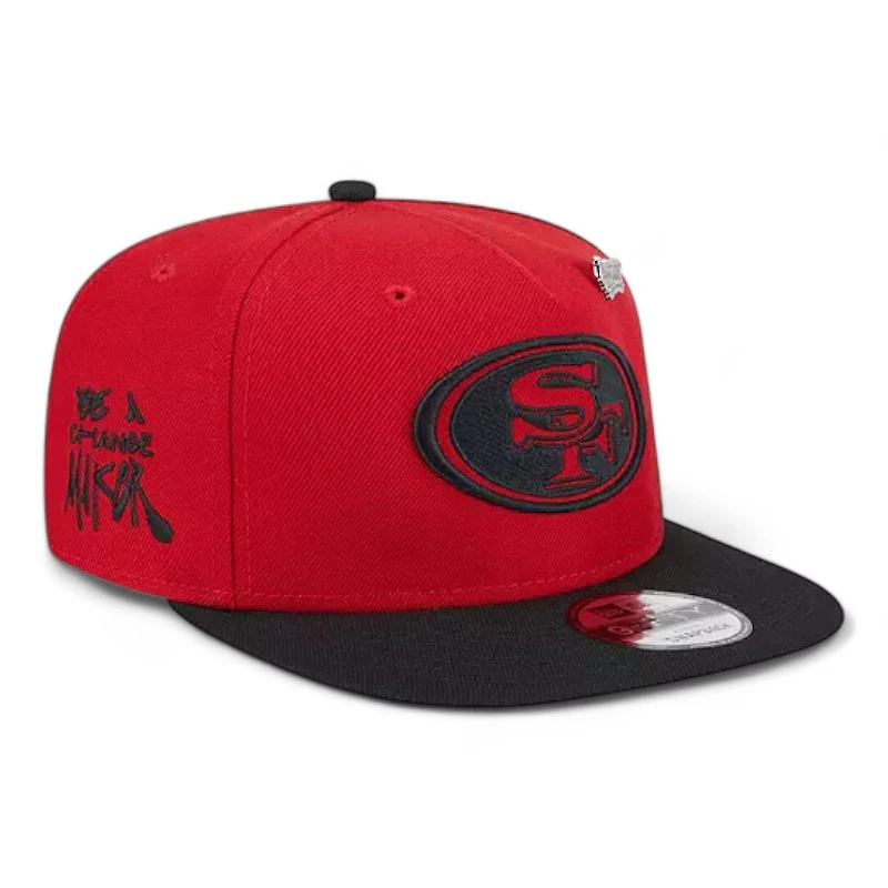 San Francisco 49ers Red Inspire Change New Era 9FIFTY A-Frame Snapback Hat