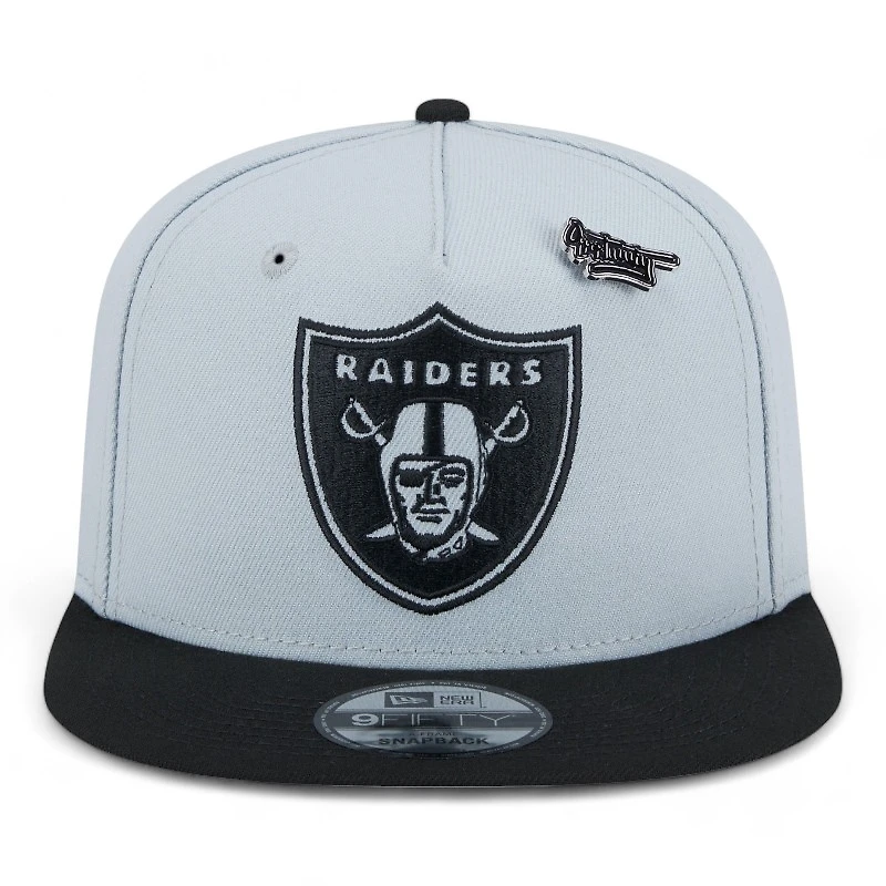 Las Vegas Raiders Gray Inspire Change New Era 9FIFTY A-Frame Snapback Hat