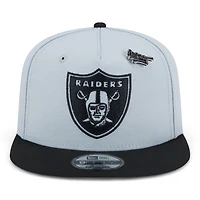 Las Vegas Raiders Gray Inspire Change New Era 9FIFTY A-Frame Snapback Hat