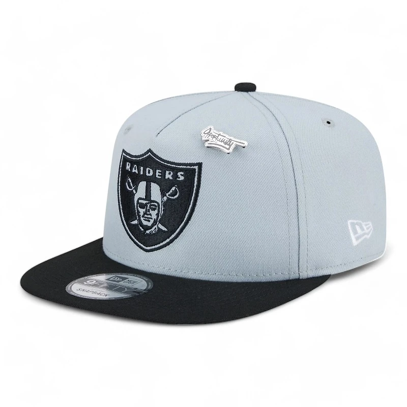 Las Vegas Raiders Gray Inspire Change New Era 9FIFTY A-Frame Snapback Hat