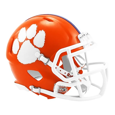 Clemson Tigers Orange Riddell Speed Mini Helmet
