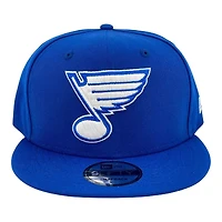 St. Louis Blues Royal Blue and White Gray UV New Era 9FIFTY Snapback Hat