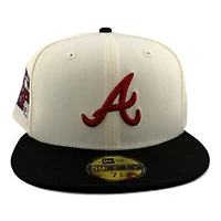 Atlanta Braves Chrome and Black 2000 All Star Game Patch Gray UV New Era 59FIFTY Fitted Hat