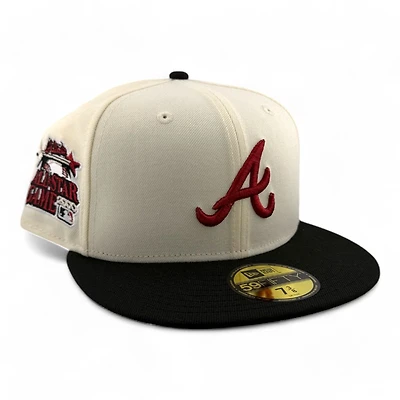 Atlanta Braves Chrome and Black 2000 All Star Game Patch Gray UV New Era 59FIFTY Fitted Hat
