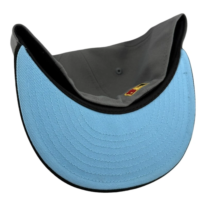 Texas Rangers Gray and Black 40th Anniversary Patch Light Blue UV New Era 59FIFTY Fitted Hat