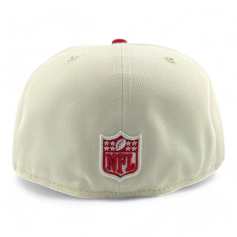 San Francisco 49ers Cream Two Tone Pro Image Sports Exclusive Chrome Collection New Era 59FIFTY Fitted Hat