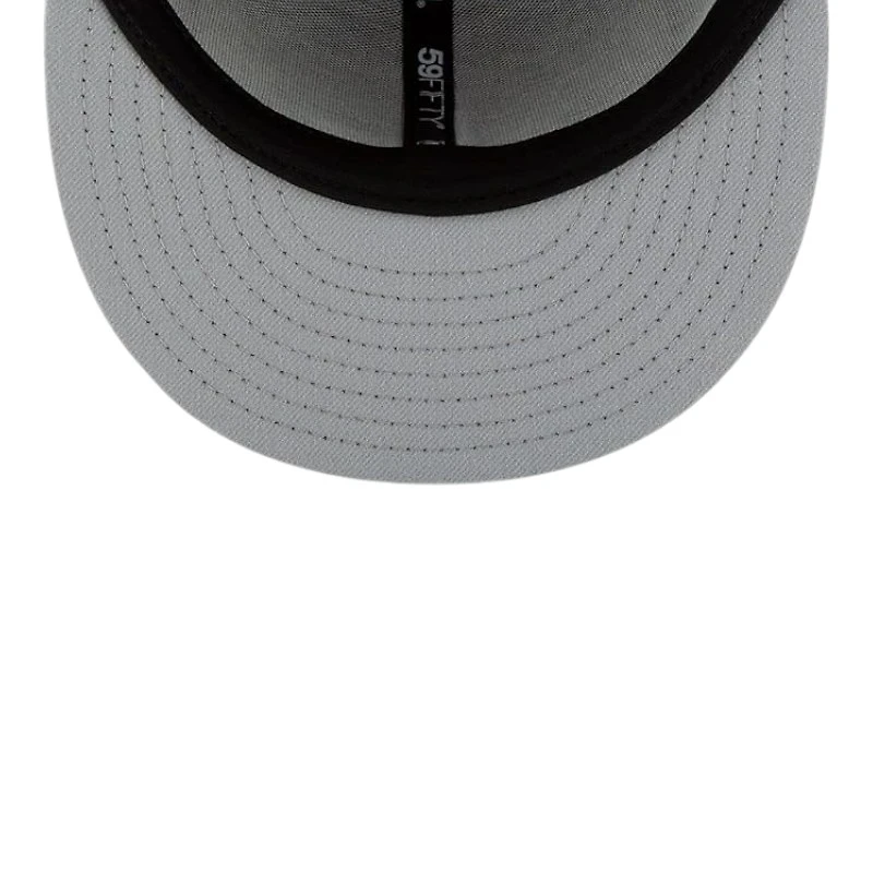 Las Vegas Raiders Cream Two Tone Pro Image Sports Exclusive Chrome Collection New Era 59FIFTY Fitted Hat
