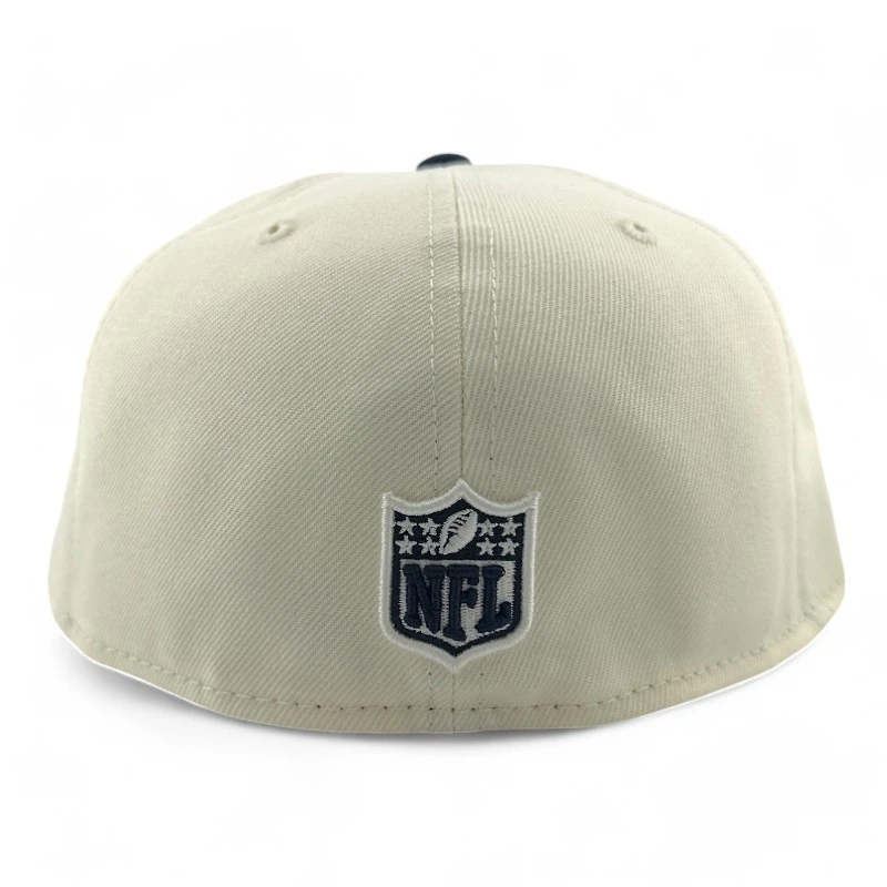 Denver Broncos Cream Two Tone Pro Image Sports Exclusive Chrome Collection New Era 59FIFTY Fitted Hat