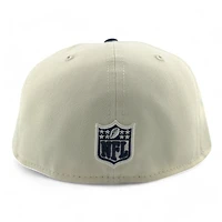 Denver Broncos Cream Two Tone Pro Image Sports Exclusive Chrome Collection New Era 59FIFTY Fitted Hat