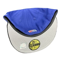 Winston-Salem Dash Royal Blue and Black Cord "West Side" Grey UV MiLB New Era 59FIFTY Fitted Hat