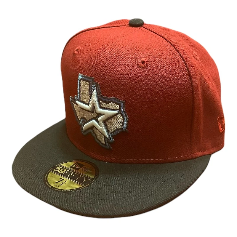 Houston Astros Red and Black 45th Anni Patch Sky Blue UV New Era 59FIFTY Fitted Hat