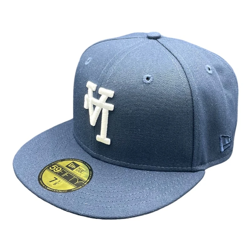 Los Angeles Dodgers Ocean Blue Upside Down LA Green UV 59FIFTY Fitted Hat