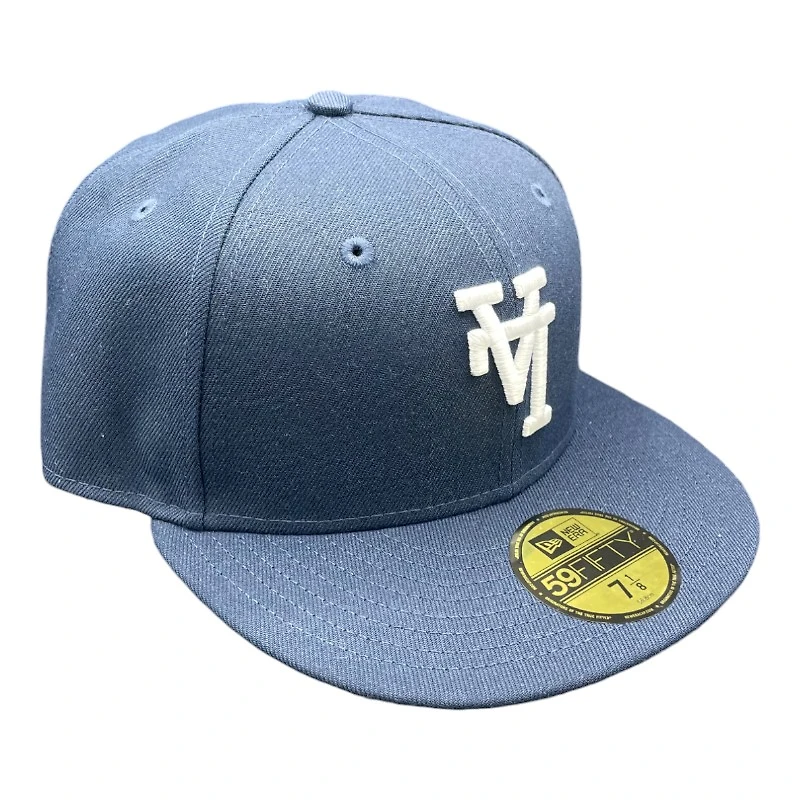 Los Angeles Dodgers Ocean Blue Upside Down LA Green UV 59FIFTY Fitted Hat