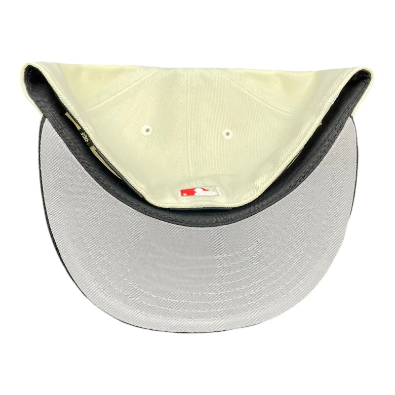 Los Angeles Dodgers Chrome and Graphite Upside Down LA Gray UV 59FIFTY Fitted Hat