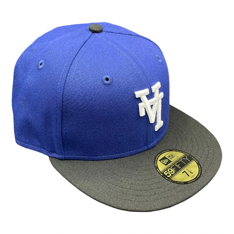 Los Angeles Dodgers Royal and Black Upside Down LA Gray UV 59FIFTY Fitted Hat