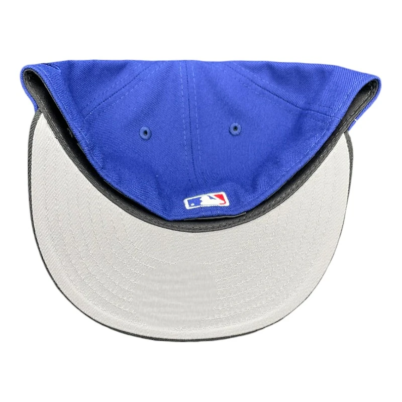 Los Angeles Dodgers Royal and Black Upside Down LA Gray UV 59FIFTY Fitted Hat