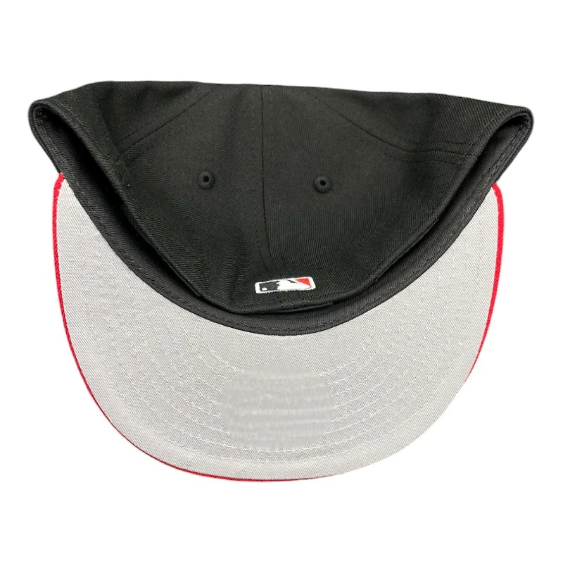 Los Angeles Dodgers Black and Upside Down LA Gray UV 59FIFTY Fitted Hat