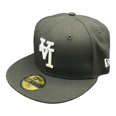 Los Angeles Dodgers Black and White Upside Down LA Gray UV 59FIFTY Fitted Hat