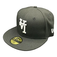 Los Angeles Dodgers Black and White Upside Down LA Gray UV 59FIFTY Fitted Hat
