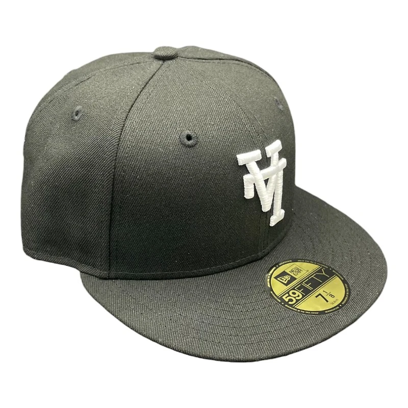 Los Angeles Dodgers Black and White Upside Down LA Gray UV 59FIFTY Fitted Hat