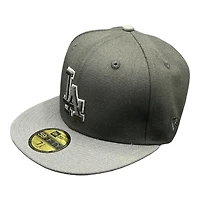 Los Angeles Dodgers Black and Gray 2020 WS Patch UV 59FIFTY Fitted Hat