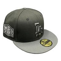 Los Angeles Dodgers Black and Gray 2020 WS Patch UV 59FIFTY Fitted Hat